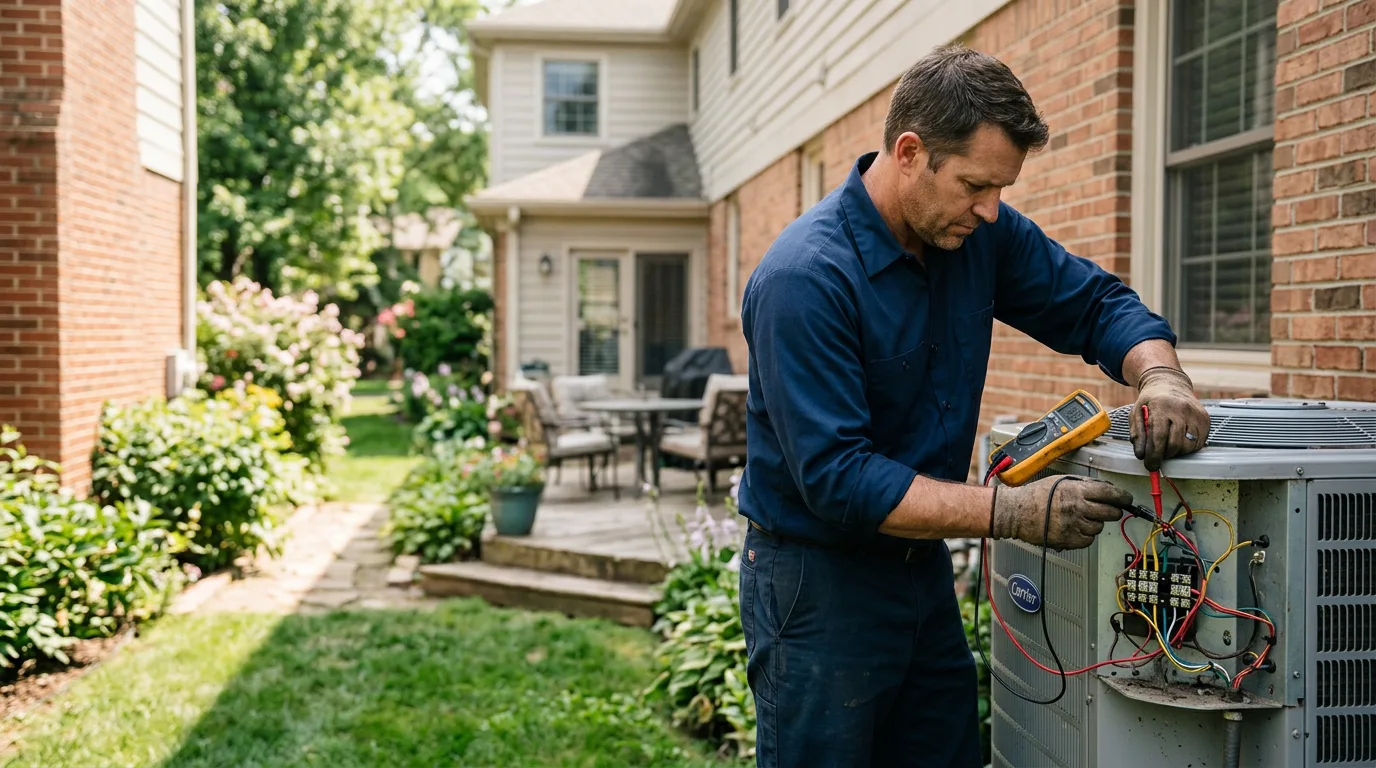 HVAC technician working near Hi Hat, KY